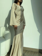 Elegant Wedding Guest Long Sleeve Maxi Dress