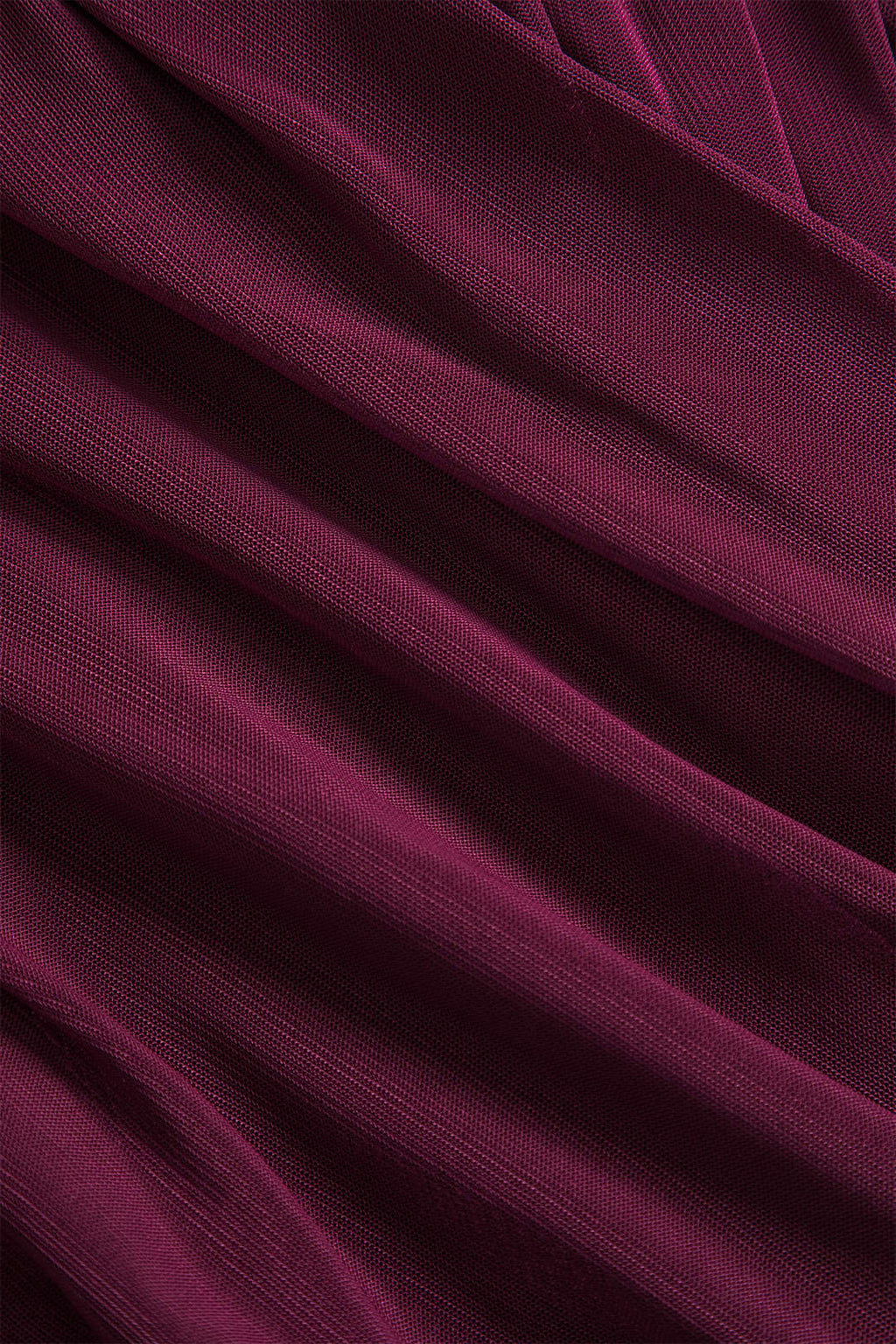 Sheer Mesh Ruched Long Sleeve Top