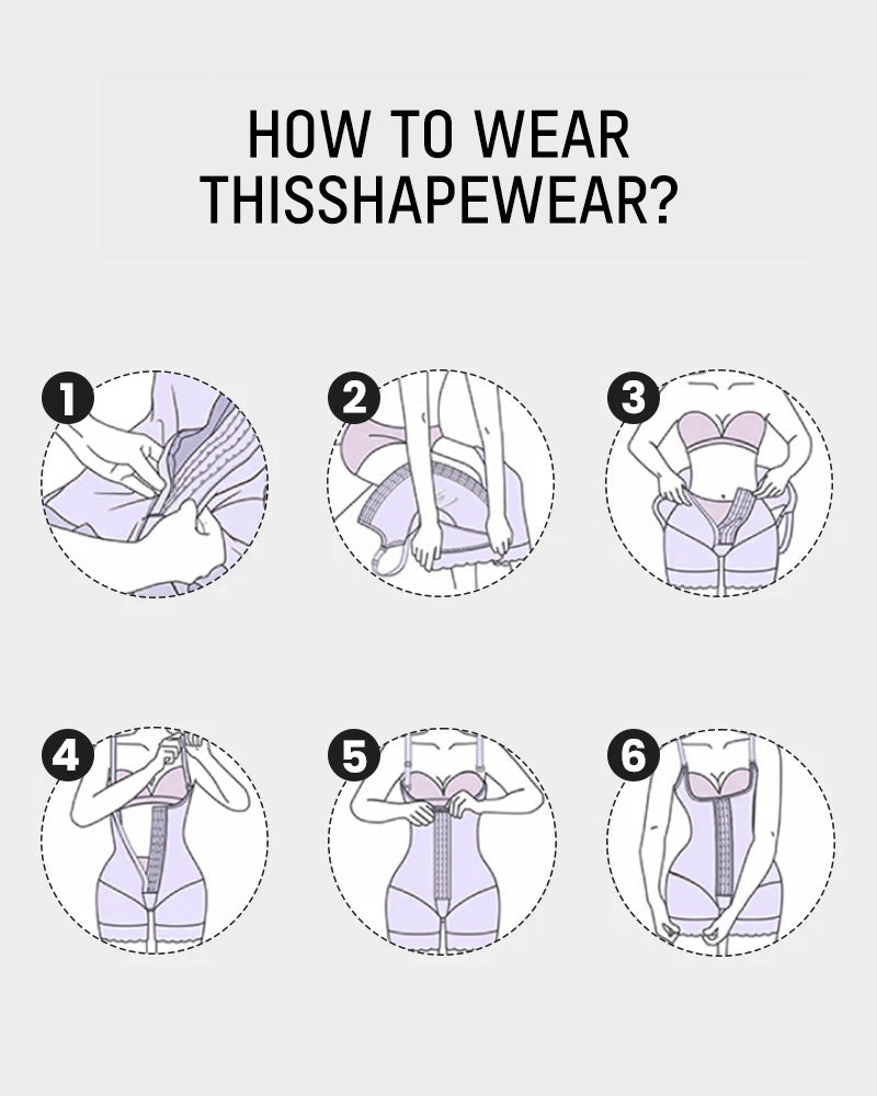 Extra Plus Size Shaper Bodysuit Tummy Control Shapewear With Bra