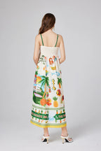 Floral Beach Summer Maxi Dress