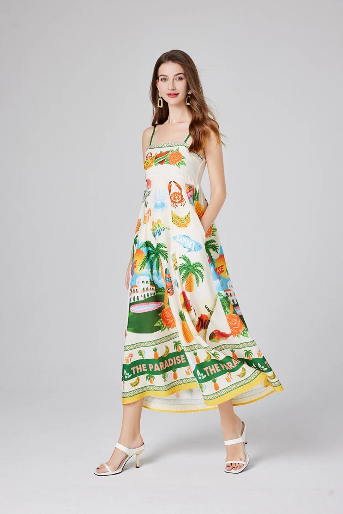 Floral Beach Summer Maxi Dress