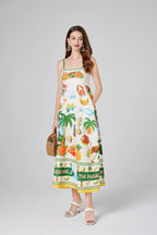 Floral Beach Summer Maxi Dress