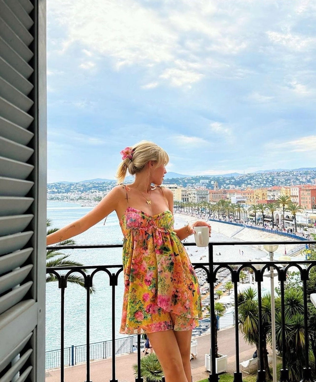 Amalfi Floral Summer Mini Dress