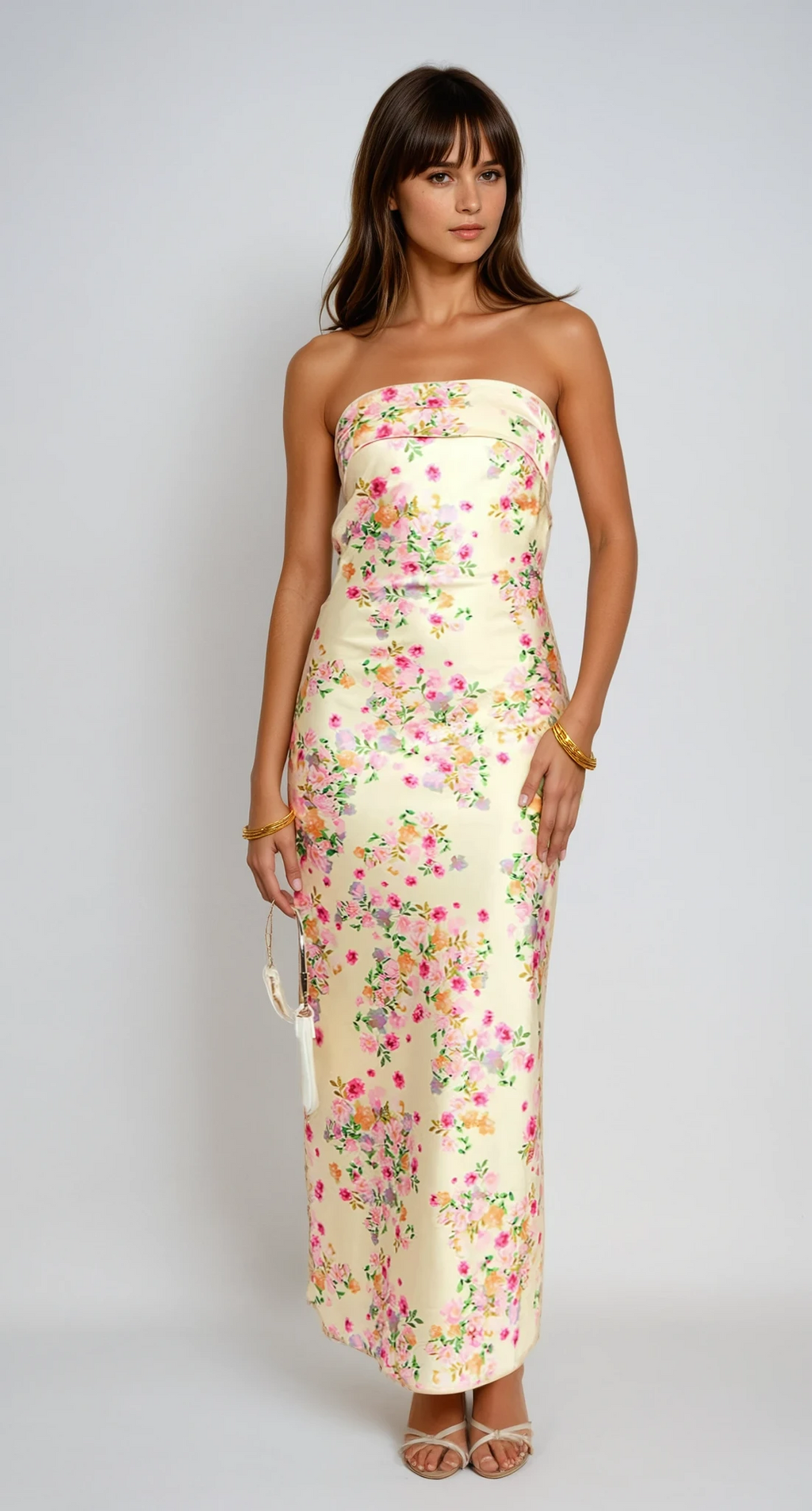 Yellow Summer Bloom Maxi Dress