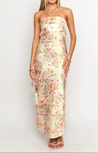 Yellow Summer Bloom Maxi Dress