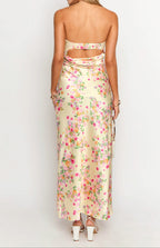 Yellow Summer Bloom Maxi Dress