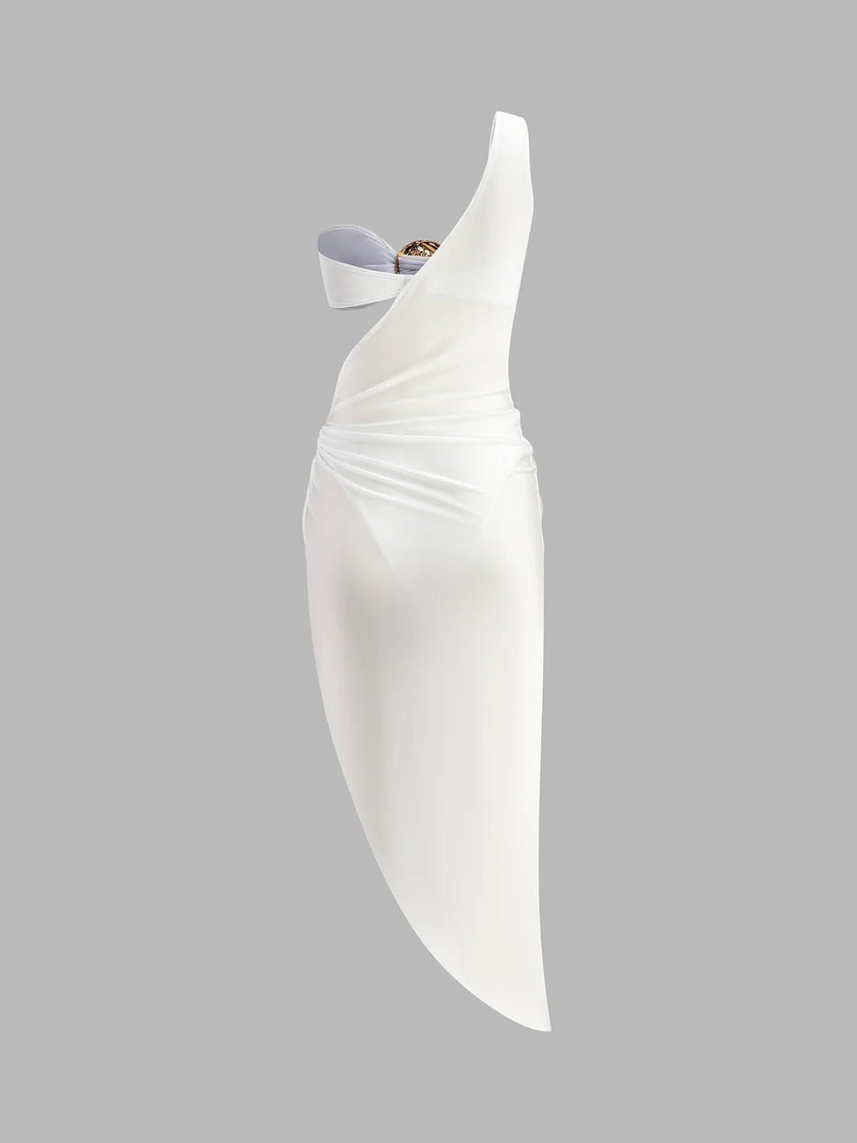 Gold Detail Summer Three-piece Cut-Out dress