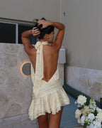 Gretchen Halter Summer Party Mini Dress