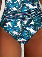 V-Neck Halter Neck Backless Swimsuit