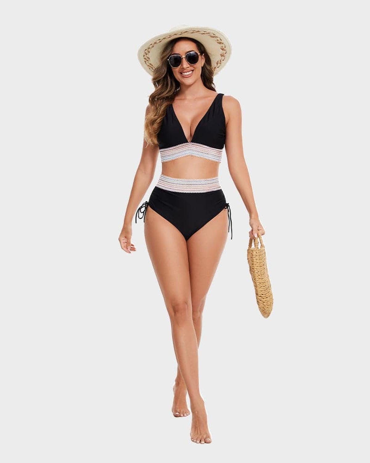 High-Waisted Tummy Control Bikini Set