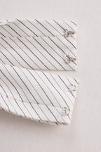 Striped Halter-Neck Knot Front Blouse