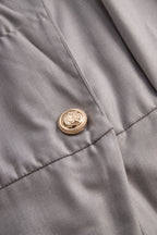 Sophisticated Plain Belted Sleeveless Romper