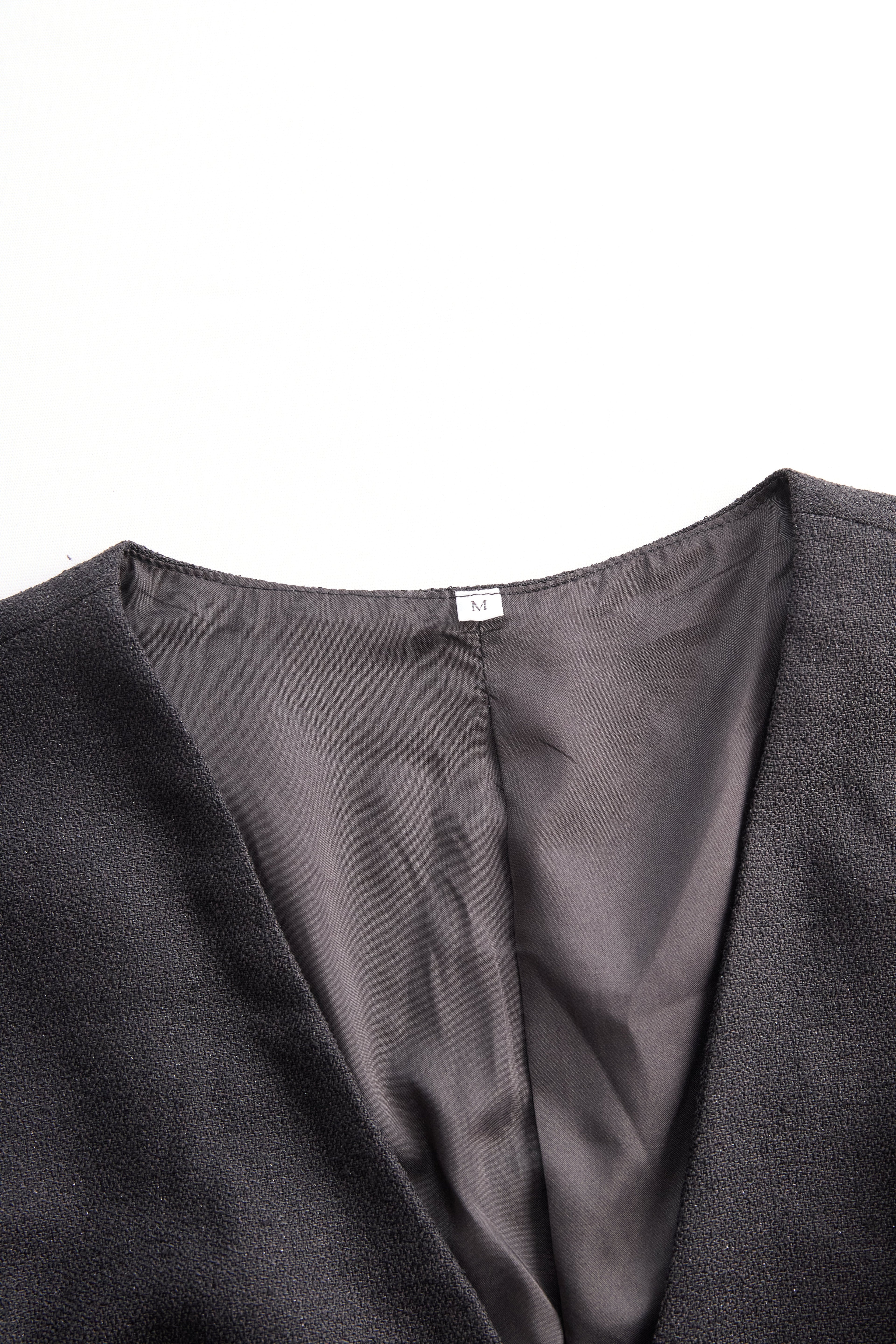 Pearl Button Vest And Maxi Skirt Two-Piece Set