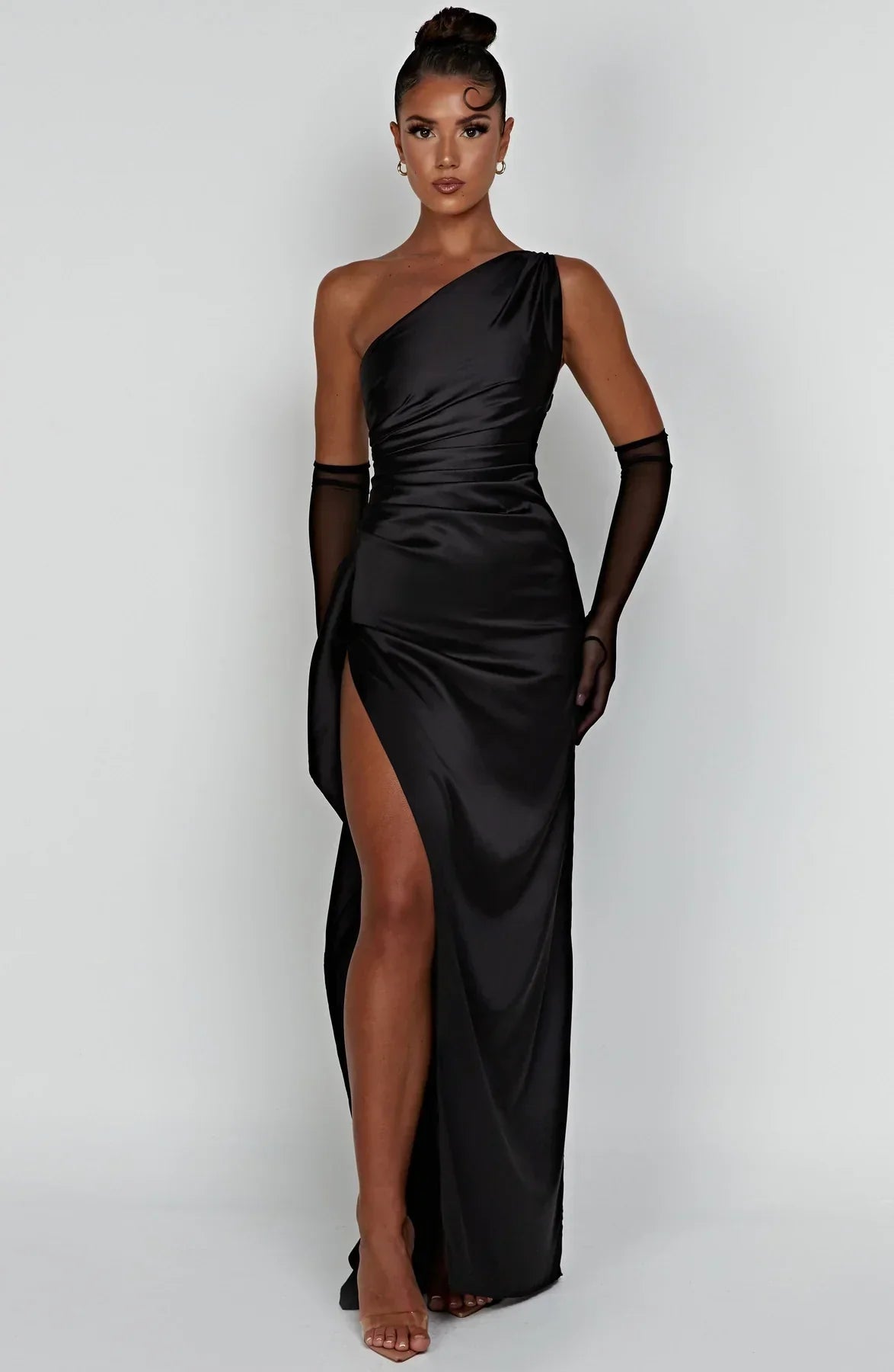 Satin Evening Grown Maxi Dress