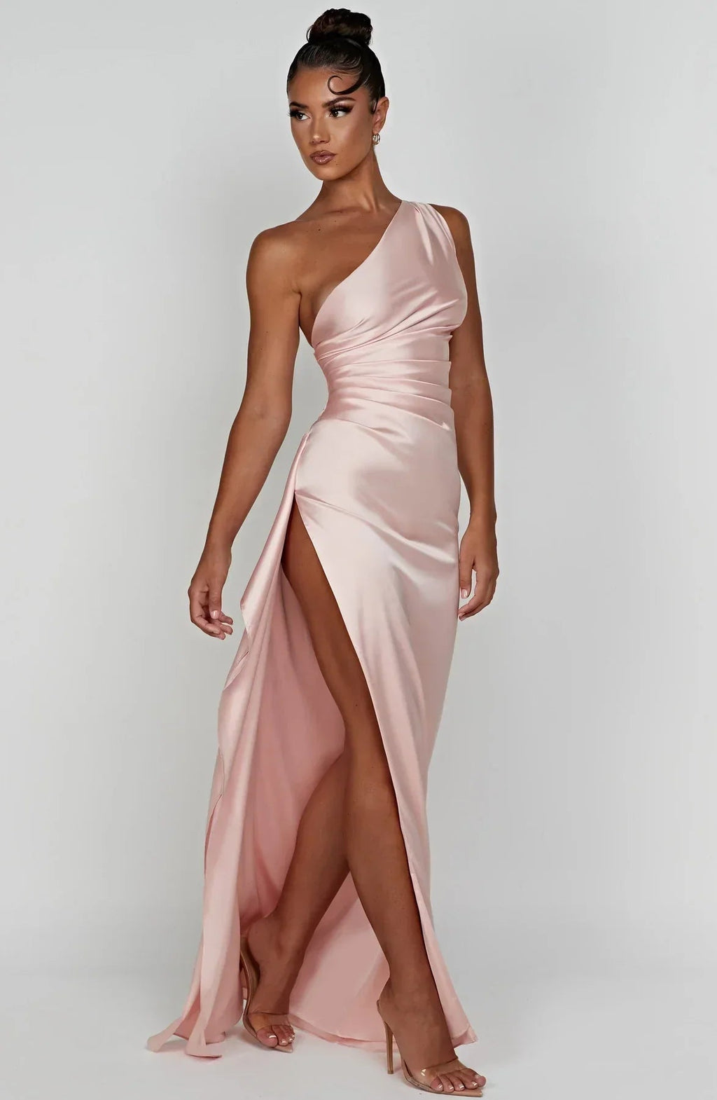 Satin Evening Grown Maxi Dress