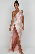 Satin Evening Grown Maxi Dress