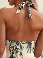 V-Neck Swimsuit with Tummy Control