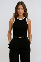 La Riviera Contrast Trim Tank Top