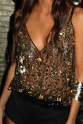 Women's Party Glitter top with pearls