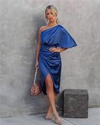 One-shoulder Elegant Wedding Guest cocktail dress