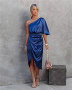 One-shoulder Elegant Wedding Guest cocktail dress