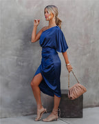 One-shoulder Elegant Wedding Guest cocktail dress