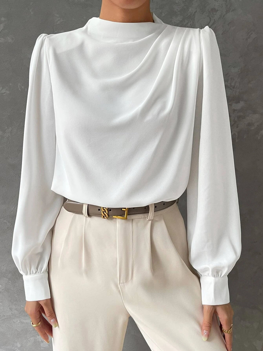 Women's Stylish Bishop Sleeve Blouse