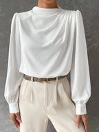 Women's Stylish Bishop Sleeve Blouse