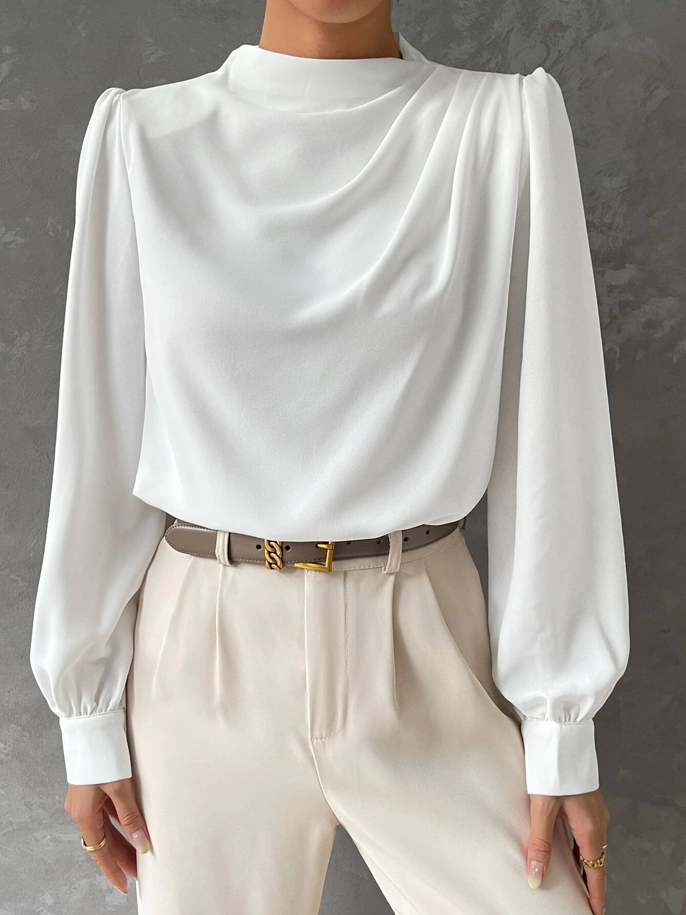 Women's Stylish Bishop Sleeve Blouse