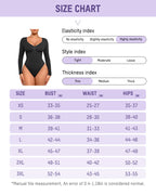 Seamless V-Neck Long Sleeve Shaping Bodysuit