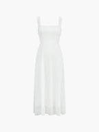 Marie Elegant A-line Summer Wedding Guest midi dress