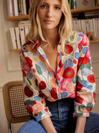 Women's Long Sleeve Floral Blouse