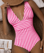 Modern Striped Summer Swimsuit