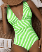 Modern Striped Summer Swimsuit