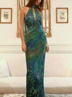 Monet Inspired Party Maxi Dress
