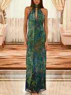 Monet Inspired Party Maxi Dress