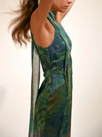 Monet Inspired Party Maxi Dress