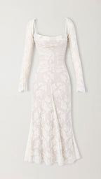 Livilla Long Lace Wedding Guest Maxi Dress