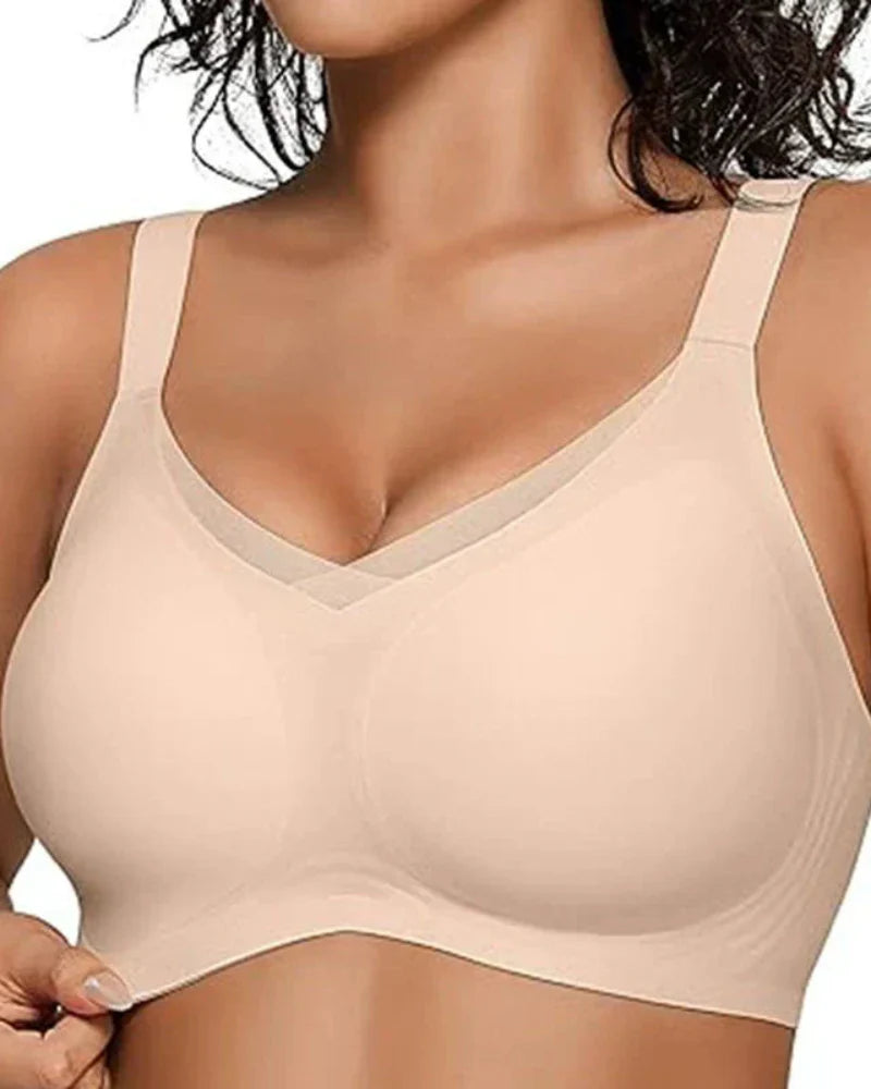Womens Wireless Bras V Mesh Comfortable Bralette Supportive