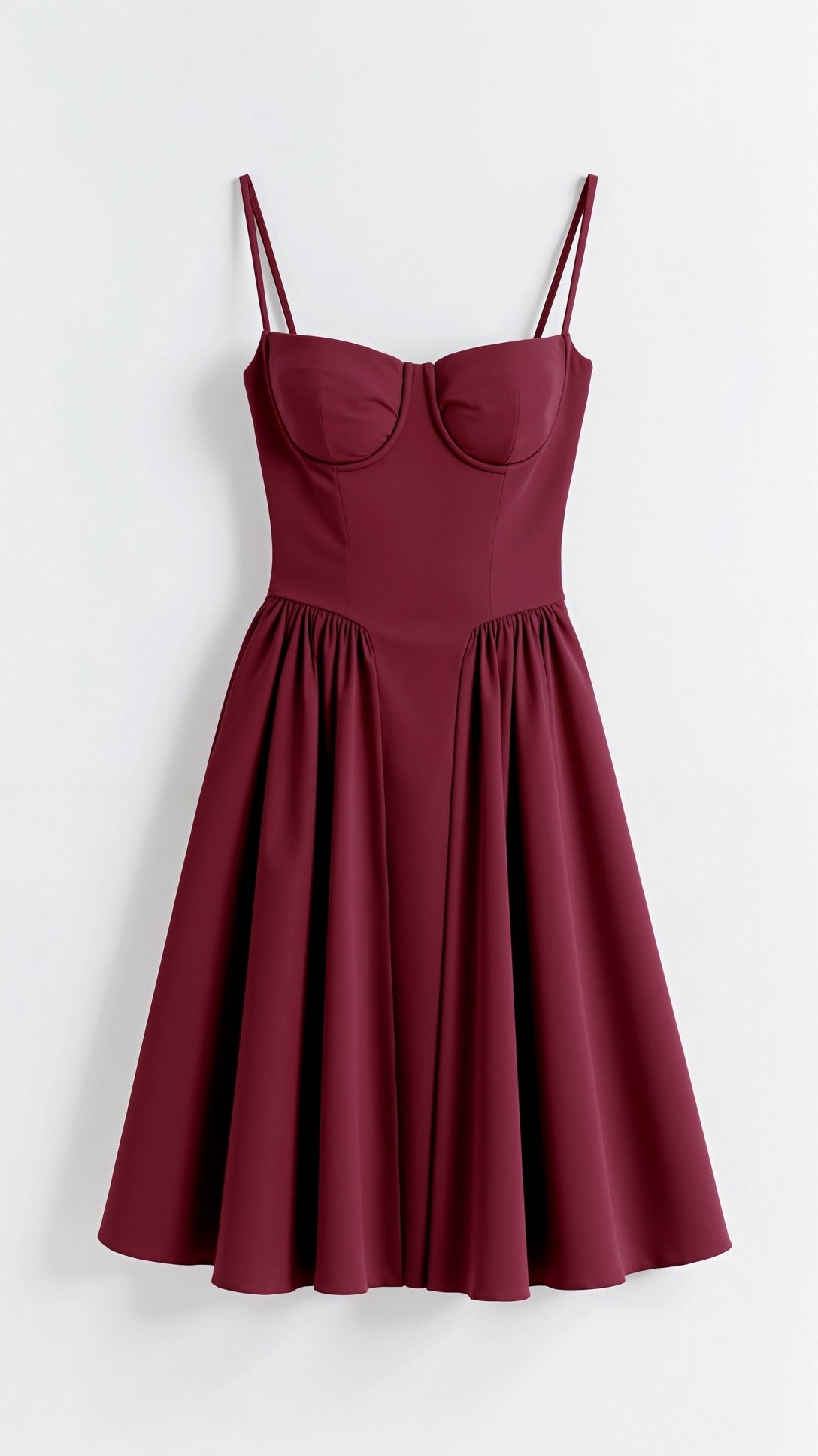 Odette Cute Corset Cocktail Midi Dress