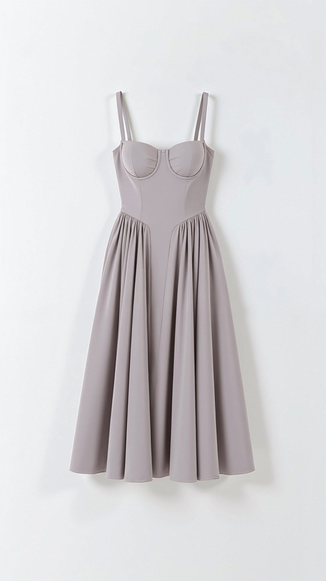 Odette Cute Corset Cocktail Midi Dress