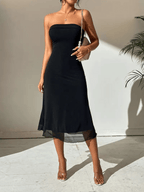Off Shoulder Cocktail Bodycon Midi Dress
