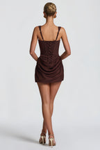 Elegant Ruched Bodycon Party Mini Dress