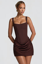Elegant Ruched Bodycon Party Mini Dress
