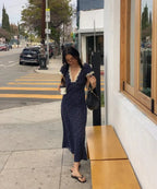 Lightweight Summer Polka Dot Midi Dress