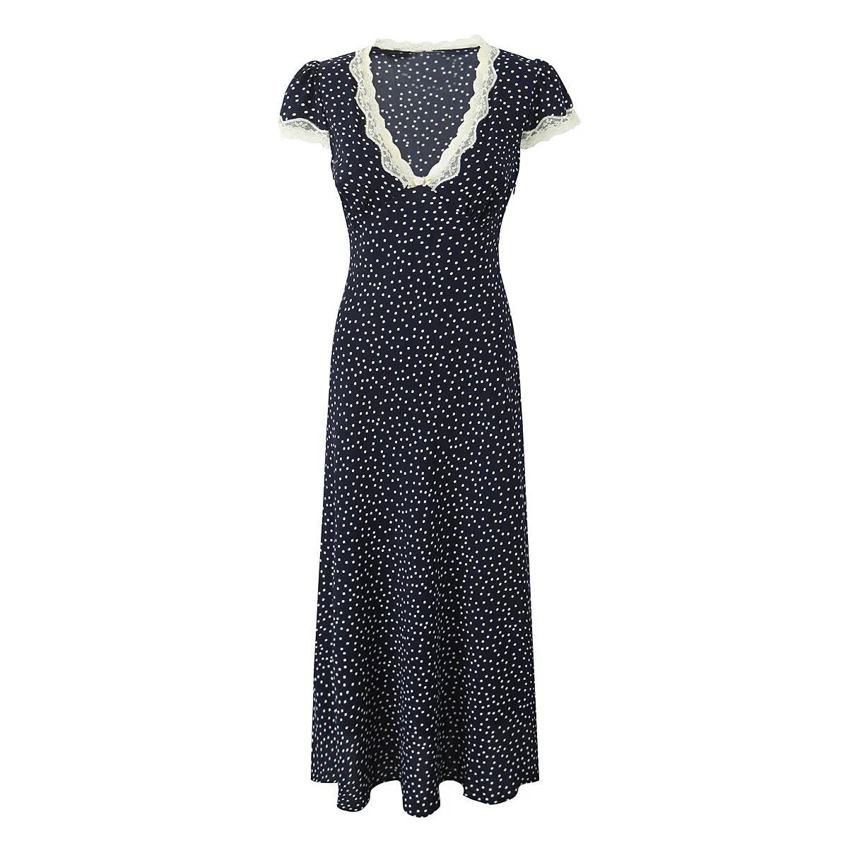 Lightweight Summer Polka Dot Midi Dress