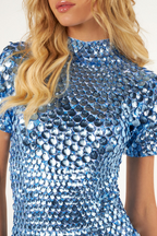 Athena - Blue Party Mini Dress