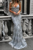 Wedding Guest Sequin Maxi Dress