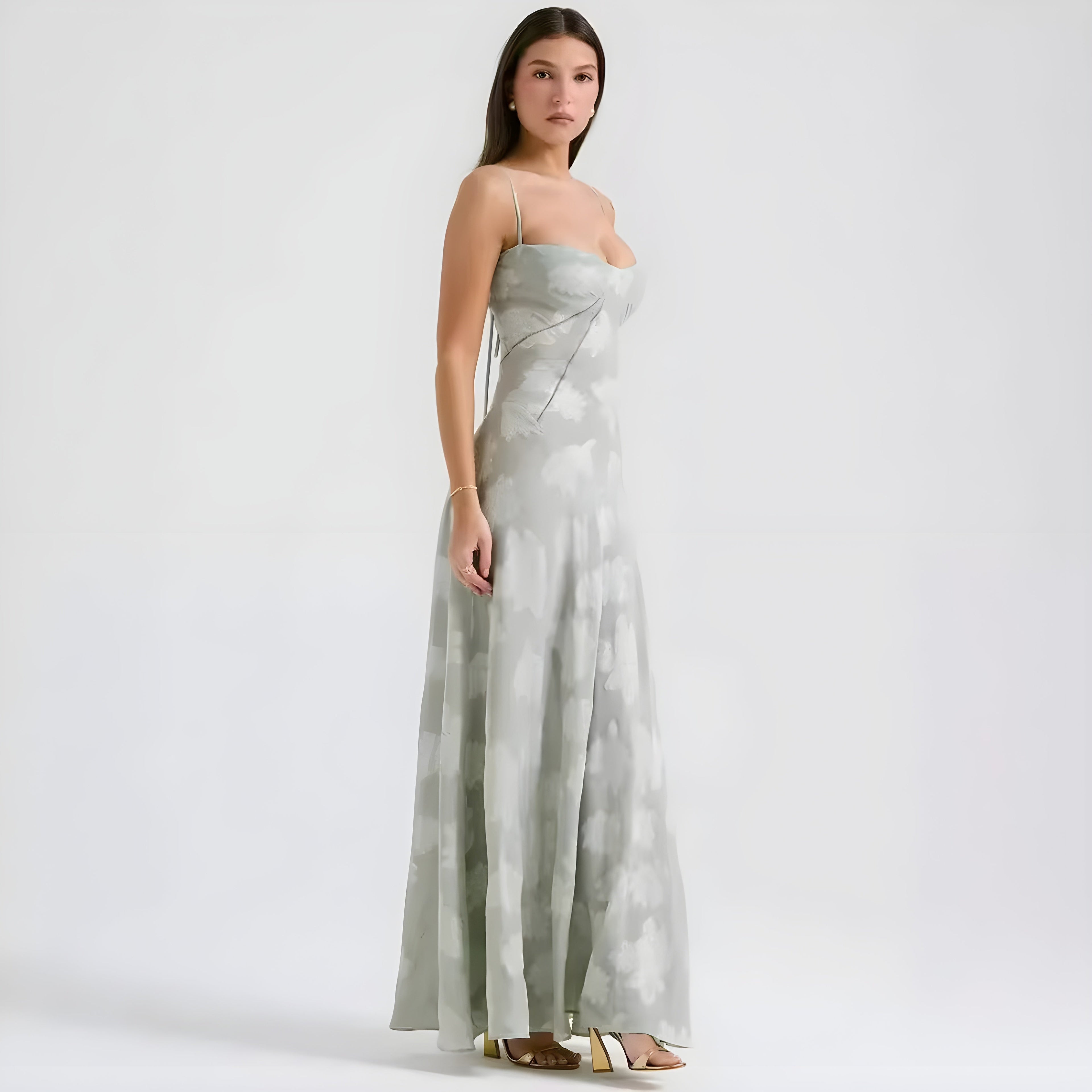 Annabelle Lace Wedding Guest Maxi Dress