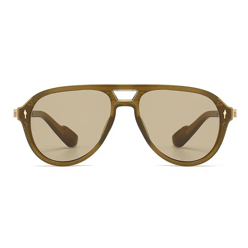 Jade Retro Aviator Sunglasses